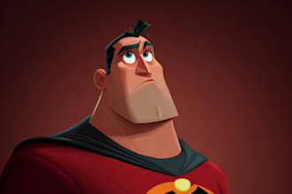 draw superhero character for you