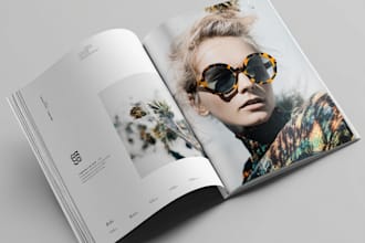 crete an  professional brochure or catalog