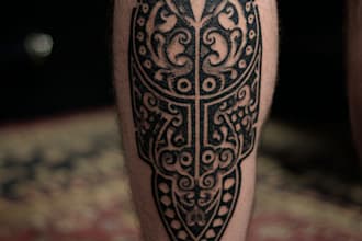 create a tattoo design of tattoo sleeve