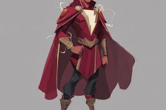 design original superhero character