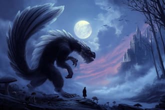 make the fantasy illustration