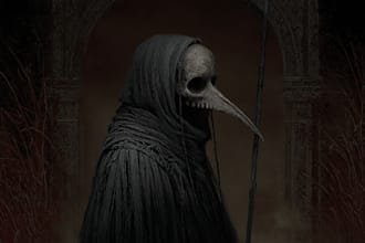 do mystical horror dark environment concept art or landscape