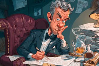 create a political or satirical cartoon