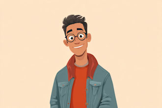 create cartoon character or avatar in vectors