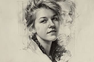 draw your portrait in realistic style
