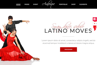 design ballet dance school website ballet theatre gymnastic club website