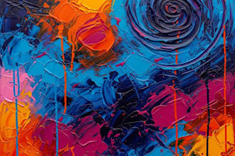 draw abstract painting art or color abstract art