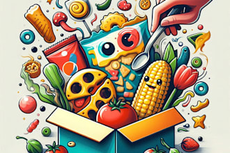 make an amazon packaging design and label design