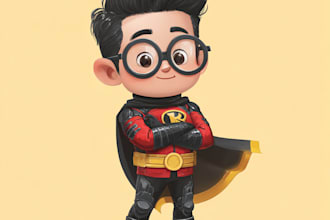 reate superhero cartoon character for you