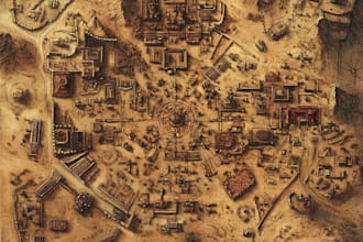 design fantasy map illustration fantasy city map fantasy