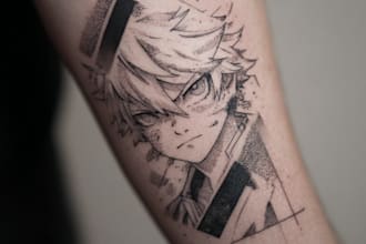make anime tattoo design