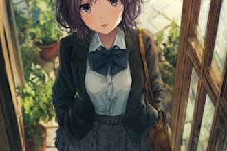create anime characters illustration