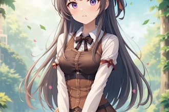 create a anime illustration