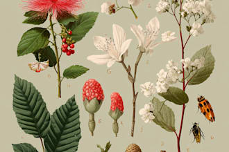create amazing botanical illustration