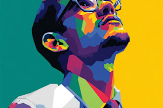 design wpap pop art portrait