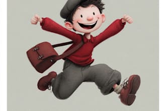 create top quality cartoon characters for childrens books and commercial art