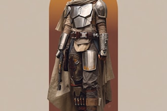 sci fi character illustration or sci fi character
