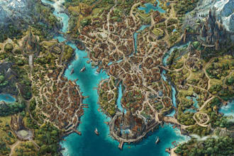 create your fantasy map, world map, battle map for dnd