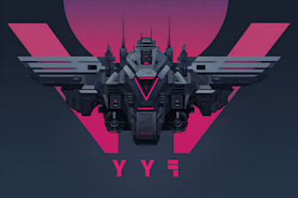 create custom futuristic cyberpunk, mech, y2k logo design