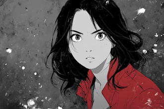 draw anime or manga art illustration for you