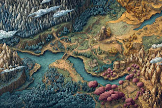 custom fantasy world map dnd rpg game map art book