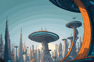 create stunning sci fi city art for your project