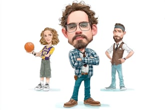 create bighead cartoon caricature from your photo