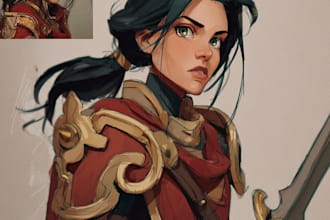 draw your fantasy, dnd, world of warcraft character