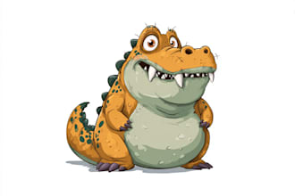 make animal cartoon mascot character vector art