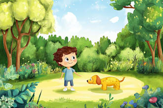 create consistent characters children storybook illustration