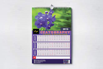 wall calendar with desk calendar design