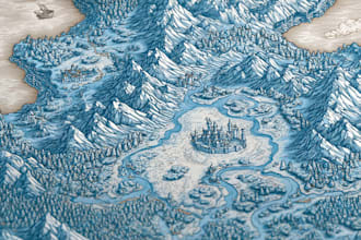 draw map illustration map design fantasy map