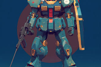 do mecha robot gundam illustrations