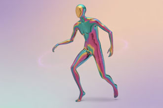 draw a digital abstract art illustration
