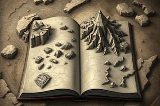 draw your book or fantasy map in photoshop