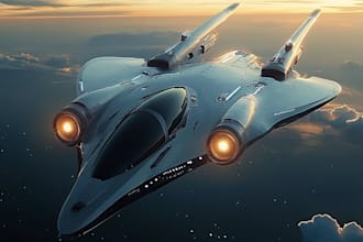 design and model a detailed sci fi spaceship or starship