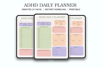 design a custom adhd digital planner to boost focus and productivity