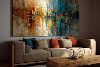 design breathtaking abstract art for your home