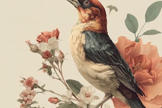create unique botanical artwork for books