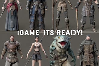 model characters and assets for games