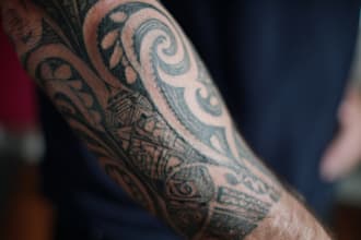 design a polynesian maori tribal tattoo