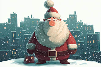 design christmas themed illustration
