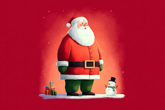 draw christmas and halloween illustrations