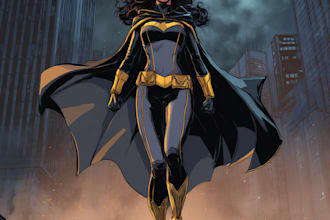 draw you dc or marvel style comic book and superhero