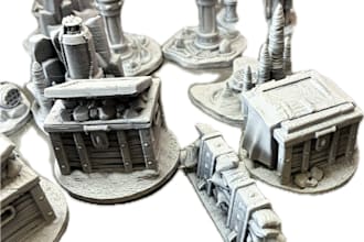 3d print your miniatures of terrain in resin or filament