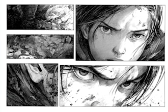 draw great manga pages for you