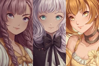 draw anime character based on anything