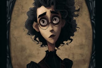 tranform you into a tim burton character