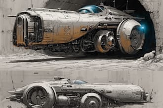 design spaceships and sci fi vehicles