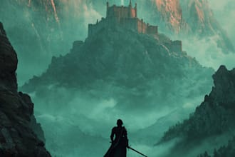 create an epic fantasy book cover
